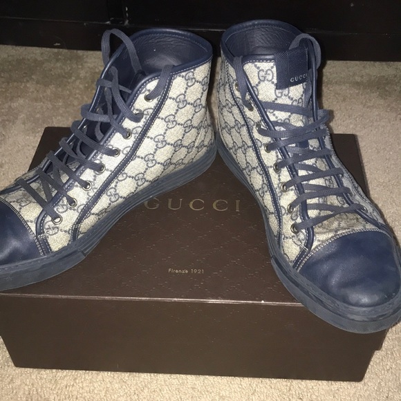 Gucci Monogram / Deep Scarlet/ GR.WH/BLU - Picture 1 of 6
